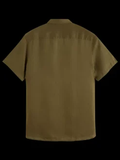 Sale Scotch & Soda Short sleeve linen shirt