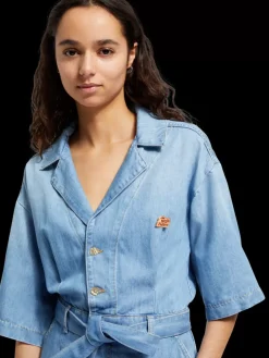 Outlet Scotch & Soda SHORT SLEEVE PLAYSUIT SEA SHELLS SeaShells