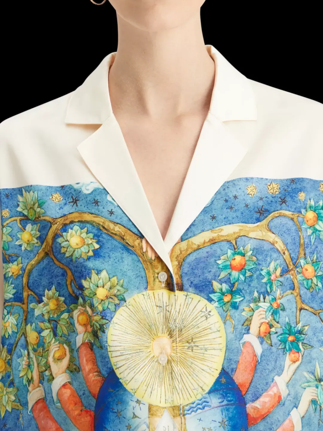 Hot Scotch & Soda SHORT SLEEVED SHIRT EMBASSY OF THE FREE MIND PRINT EmbassyTreeAOP