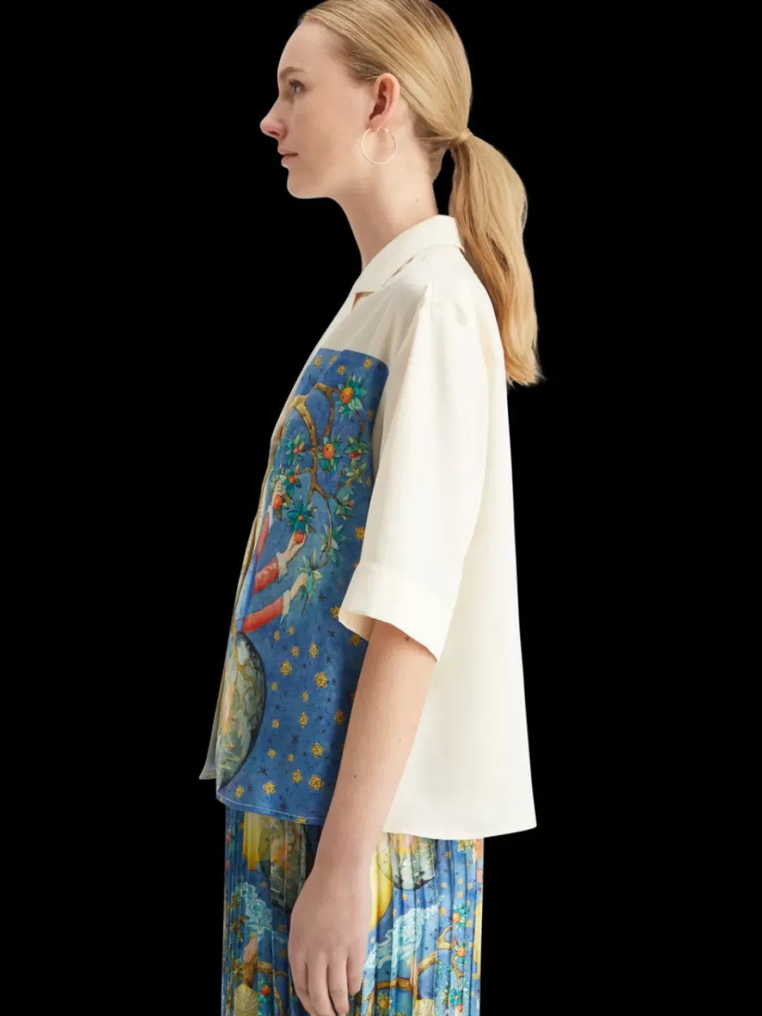 Hot Scotch & Soda SHORT SLEEVED SHIRT EMBASSY OF THE FREE MIND PRINT EmbassyTreeAOP