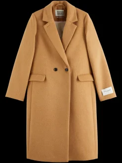 Outlet Scotch & Soda SINGLE BREASTED HERRINGBONE WOOL BLEND TAILORED COAT