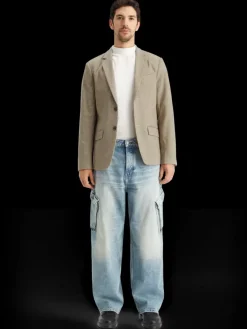 Clearance Scotch & Soda Single breasted yarn-dyed blazer AntraOffwhiteMiniCheck