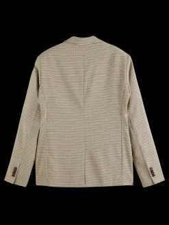 Clearance Scotch & Soda Single breasted yarn-dyed blazer AntraOffwhiteMiniCheck