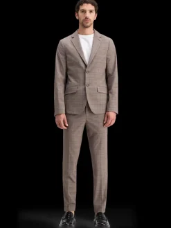 Fashion Scotch & Soda SINGLE BREASTED YARN-DYED BLAZER BrownEcruCheck