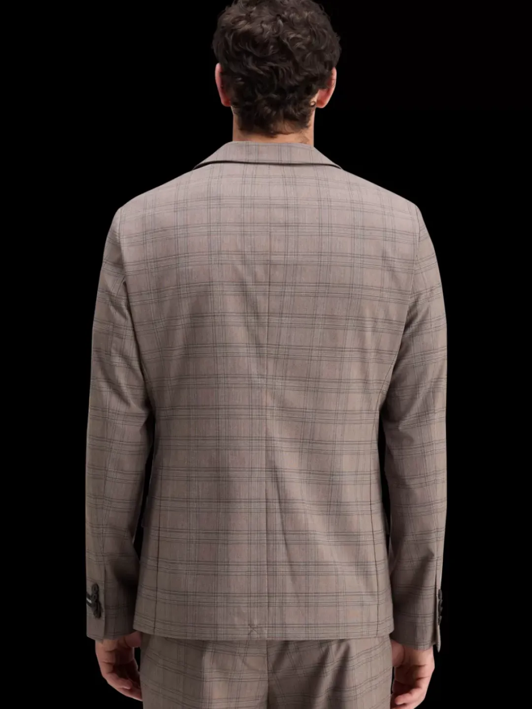 Fashion Scotch & Soda SINGLE BREASTED YARN-DYED BLAZER BrownEcruCheck