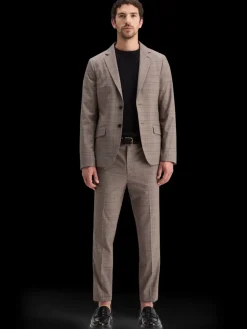 Fashion Scotch & Soda SINGLE BREASTED YARN-DYED BLAZER BrownEcruCheck