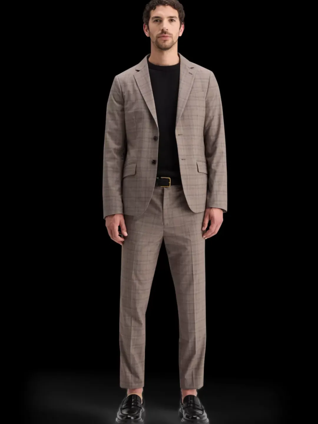 Fashion Scotch & Soda SINGLE BREASTED YARN-DYED BLAZER BrownEcruCheck