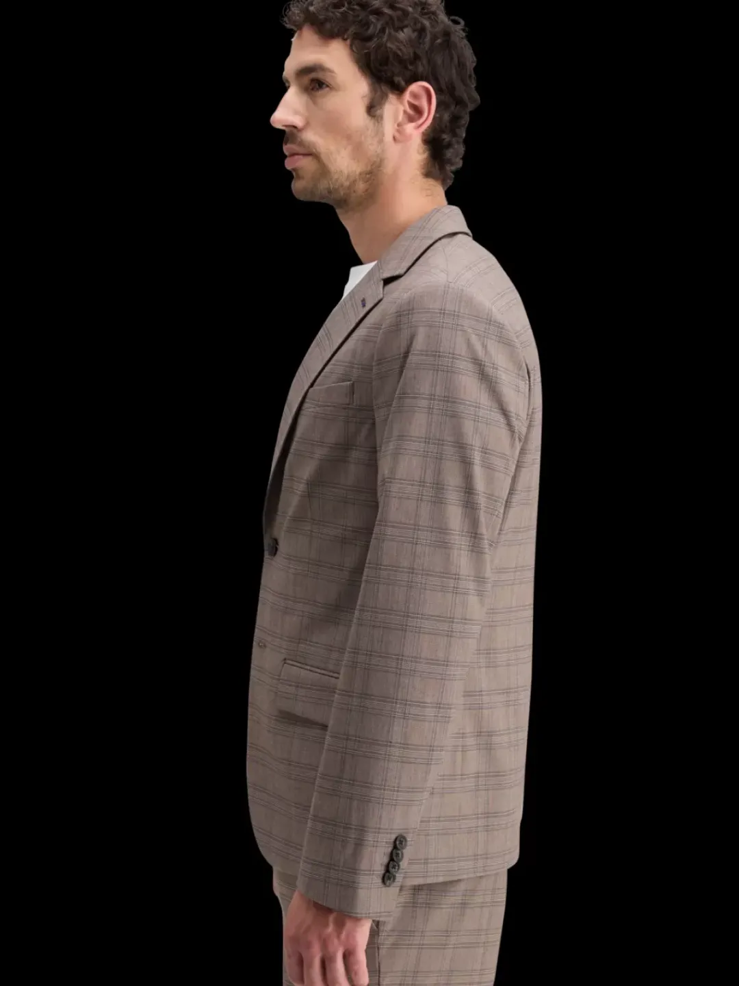 Fashion Scotch & Soda SINGLE BREASTED YARN-DYED BLAZER BrownEcruCheck