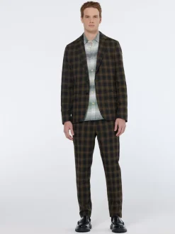Hot Scotch & Soda Single-breasted yarn-dyed check regular fit blazer GoldenBrownCheck