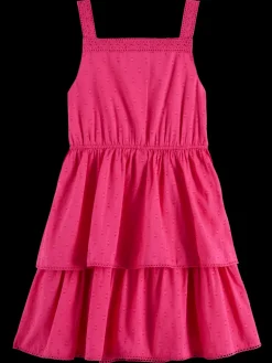 Best Scotch & Soda Sleeveless clip jacquard dress FunFuchsia