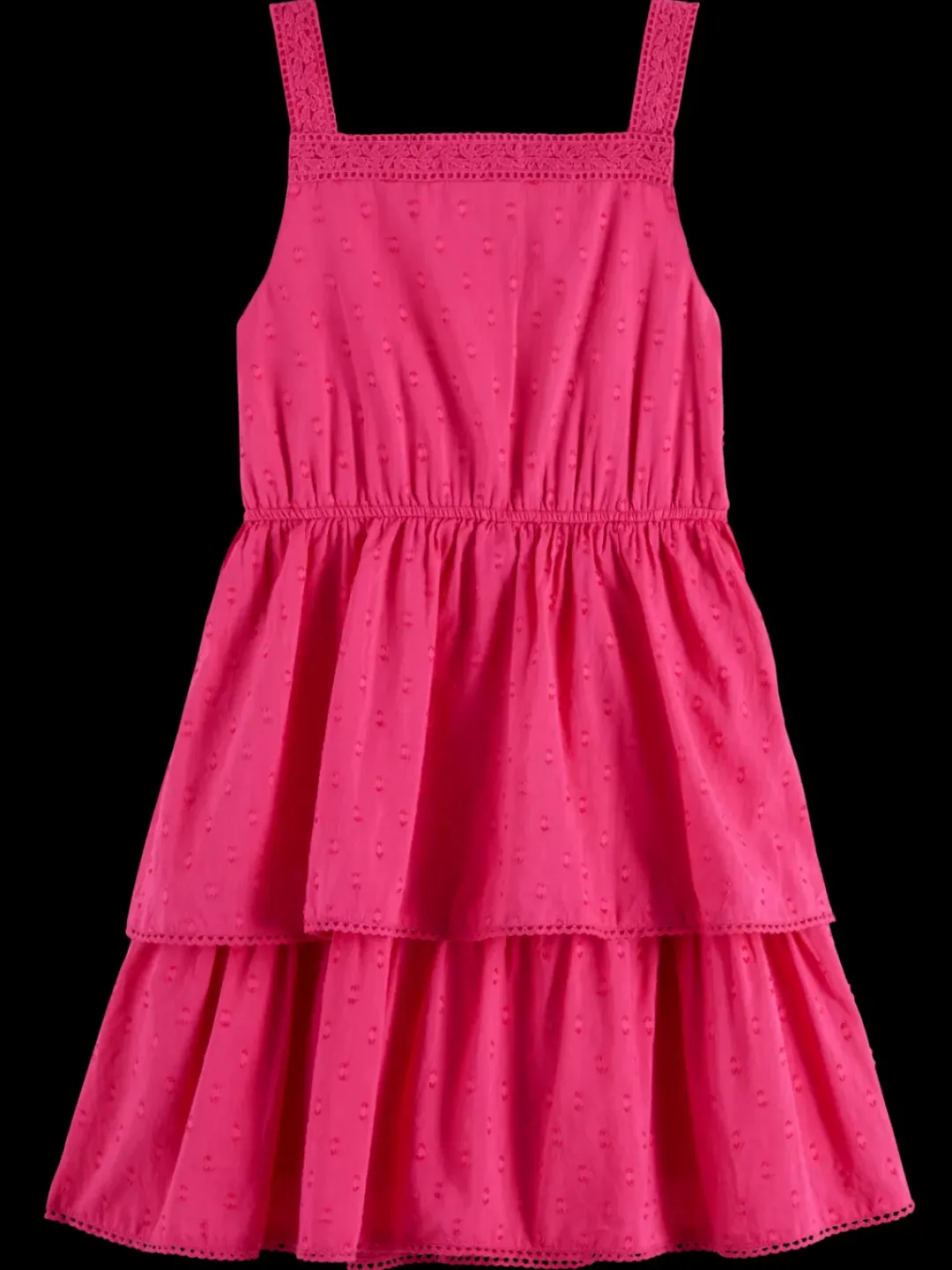 Best Scotch & Soda Sleeveless clip jacquard dress FunFuchsia