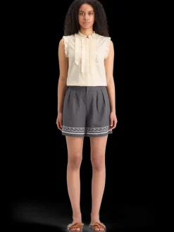 New Scotch & Soda Sleeveless ruffle shirt SoftIce