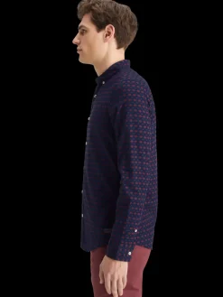 Online Scotch & Soda Slim fit ditsy aop shirt