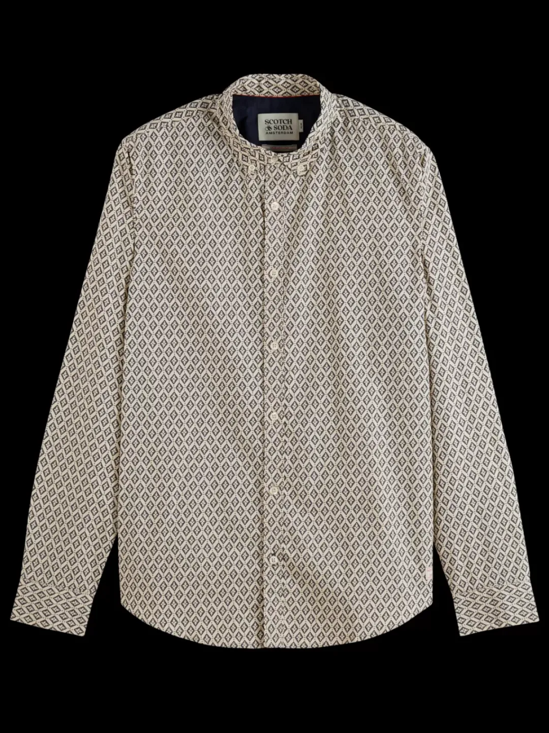 Online Scotch & Soda Slim fit ditsy aop shirt
