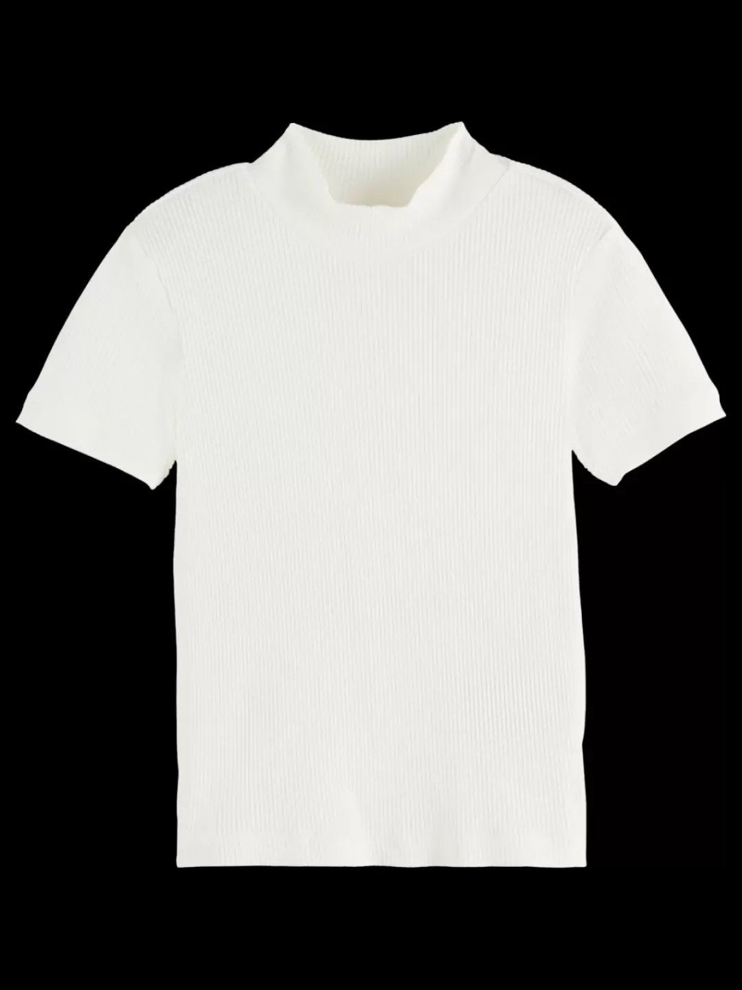 Fashion Scotch & Soda SLIM-FIT MOCK NECK T-SHIRT Swan