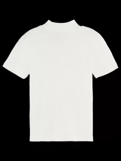 Fashion Scotch & Soda SLIM-FIT MOCK NECK T-SHIRT Swan
