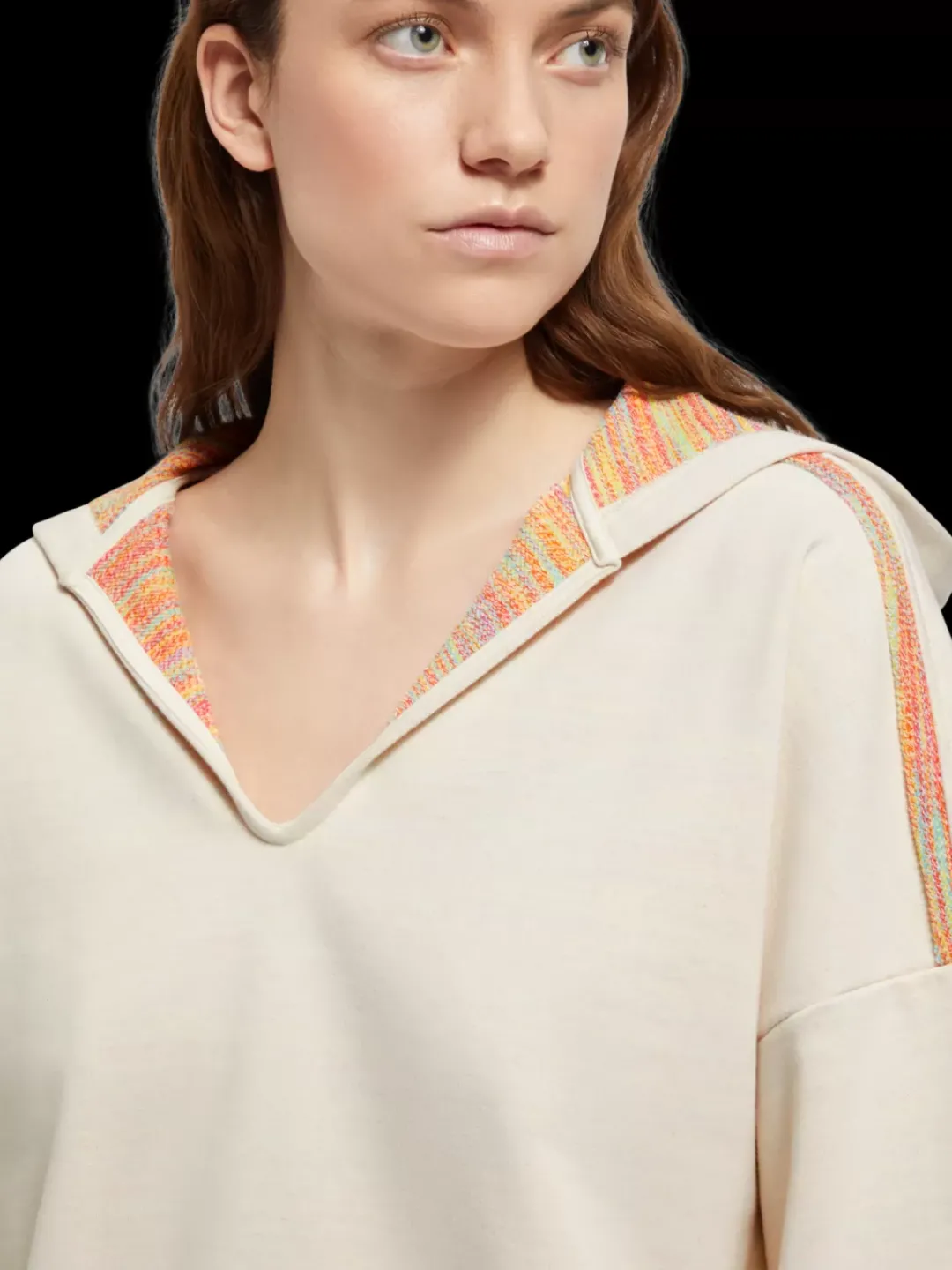 Best Scotch & Soda SLOUCHY FIT SHOULDER DETAIL HOODIE SoftIce