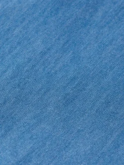 Online Scotch & Soda Smart indigo lightweight denim shirt with sleeve adjusters WashedIndigo
