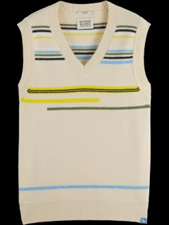 Sale Scotch & Soda Soft knit vest Parchment