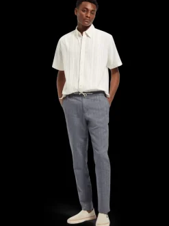 Clearance Scotch & Soda Solid cotton shirt BrightWhite