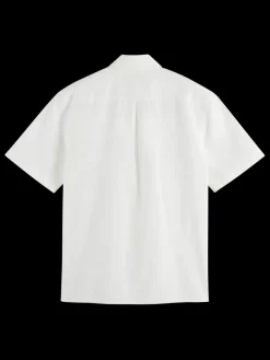 Clearance Scotch & Soda Solid cotton shirt BrightWhite