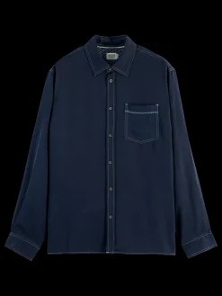 Hot Scotch & Soda SOLID TENCEL SHIRT Night