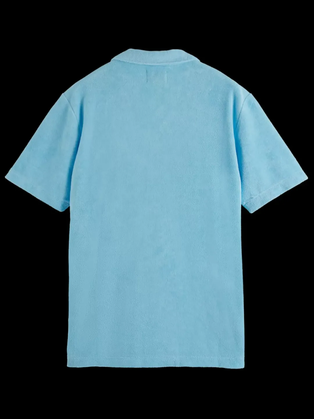 Fashion Scotch & Soda Solid towelling shirt WashedNeonBlue
