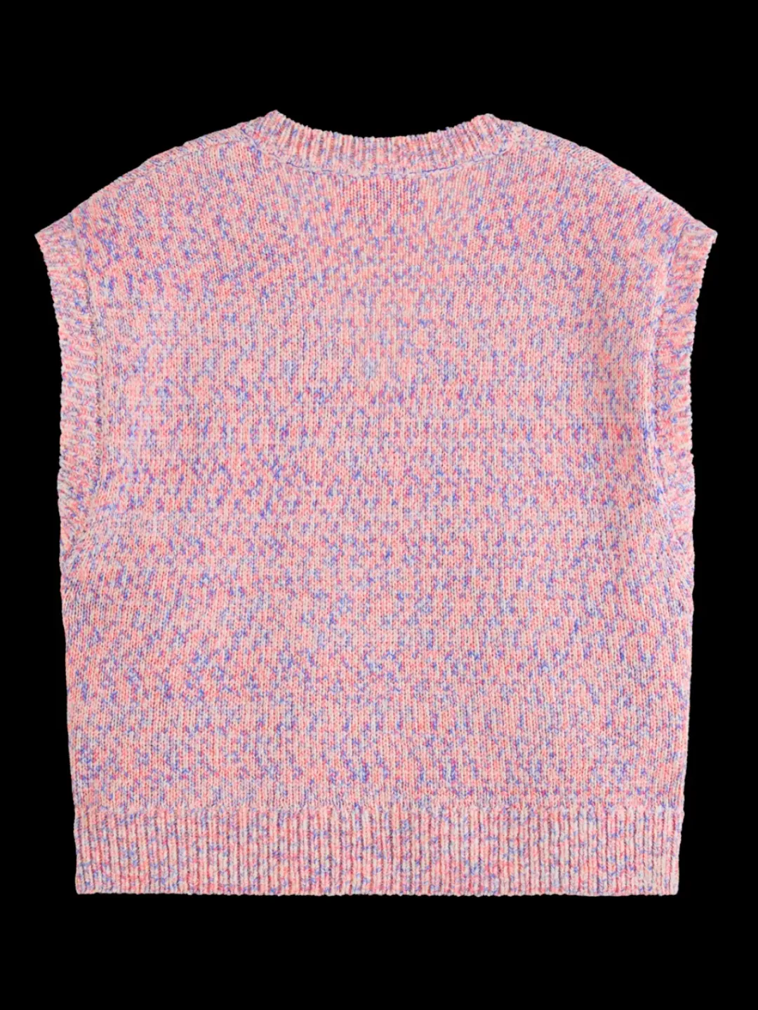 Online Scotch & Soda SPACE DYE V NECK KNITTED TANK PinkSpaceDye