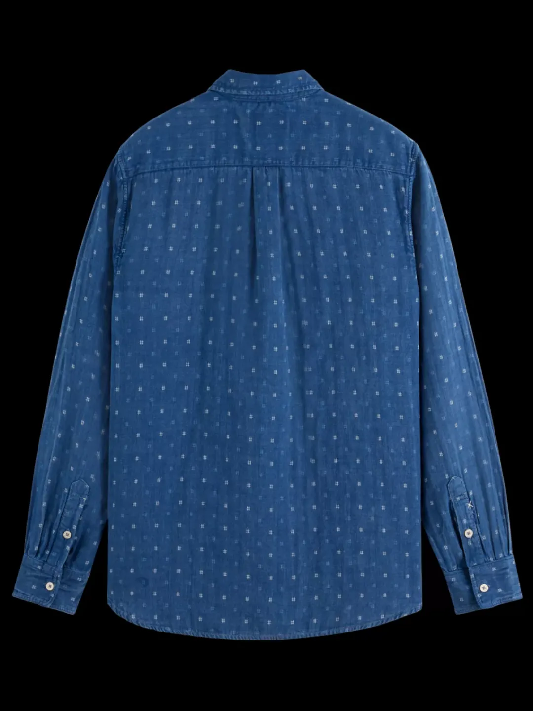 Hot Scotch & Soda Special denim weave with wash effects shirt WashedIndigo