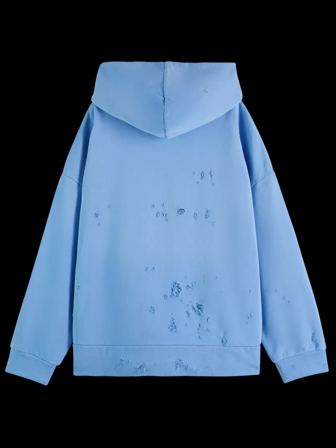 Clearance Scotch & Soda SPRAYED HOODIE WITH DESTROYED DETAILS