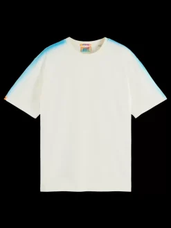 Hot Scotch & Soda Sprayed t-shirt Shell/BlueLagoon