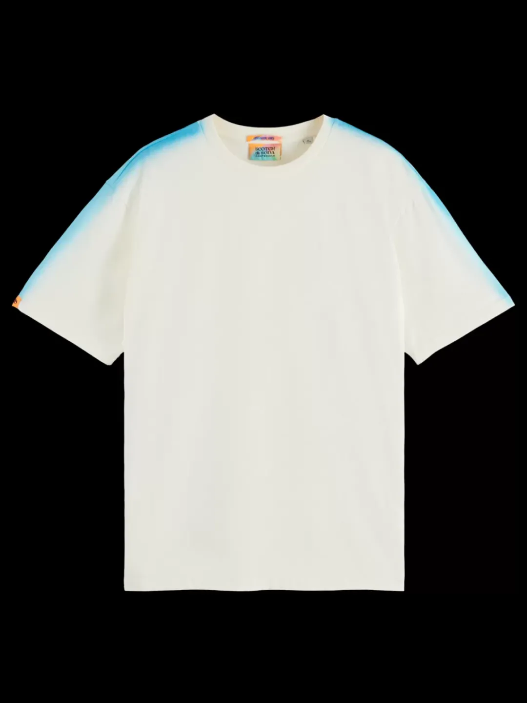 Hot Scotch & Soda Sprayed t-shirt Shell/BlueLagoon