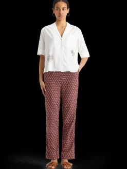 Fashion Scotch & Soda Ss shirt with embroidery White