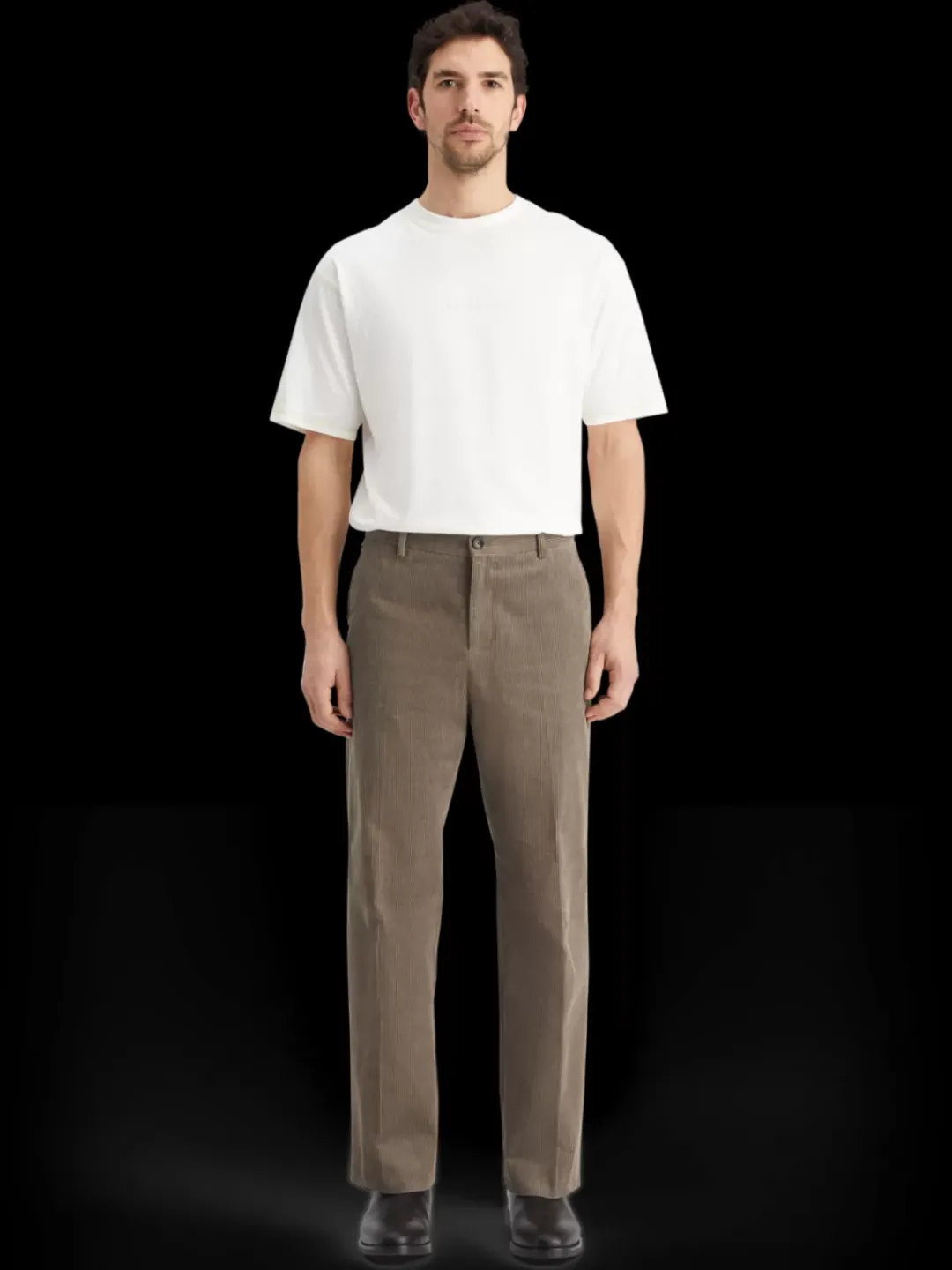 Hot Scotch & Soda Straight fit cotton corduroy chino Cappuchino