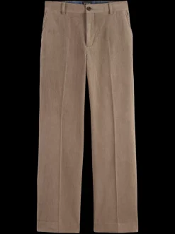 Hot Scotch & Soda Straight fit cotton corduroy chino Cappuchino