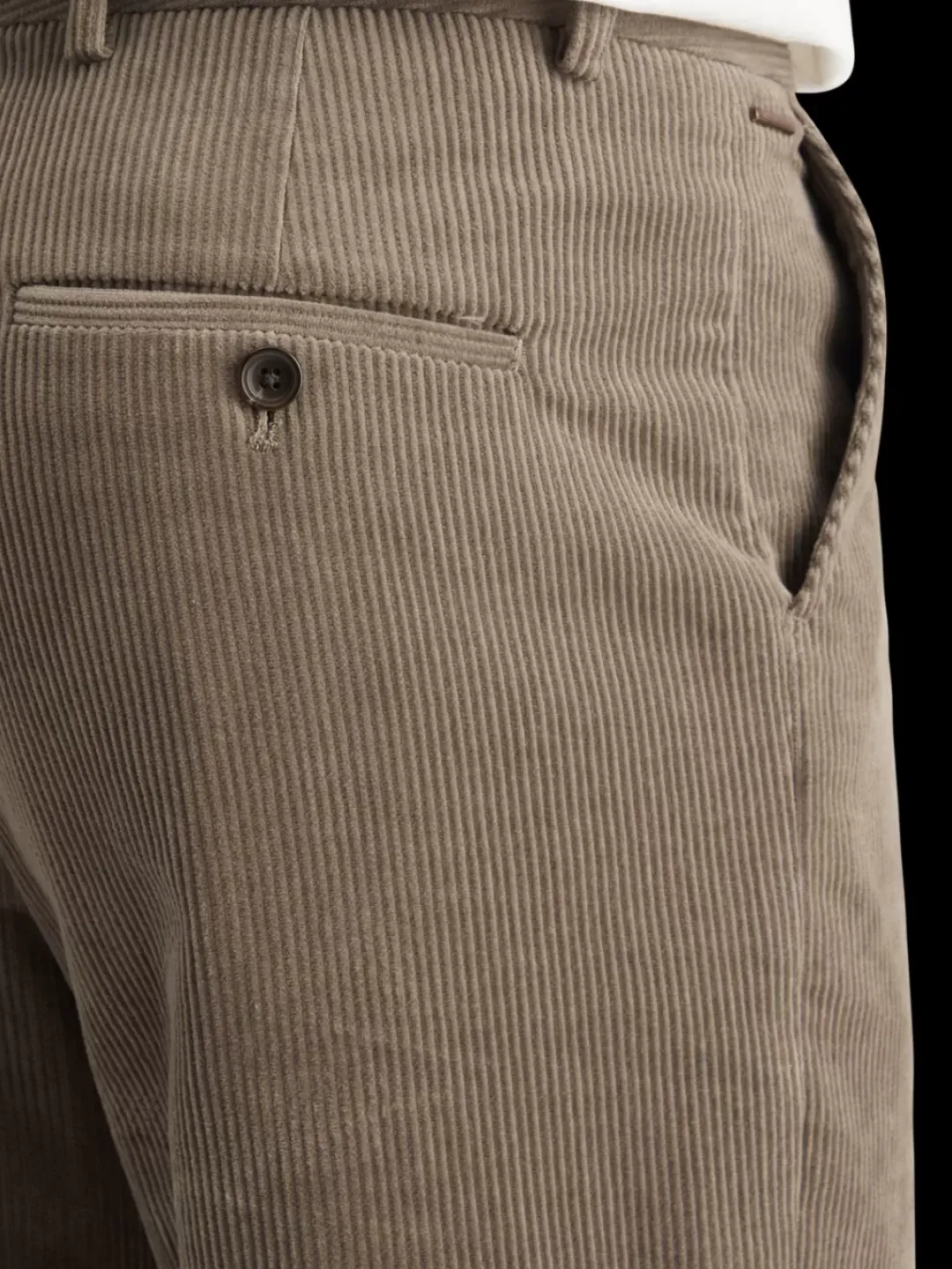 Hot Scotch & Soda Straight fit cotton corduroy chino Cappuchino