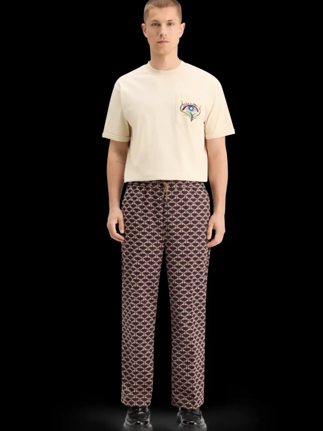 Online Scotch & Soda STRAIGHT FIT JACQUARD JOGGER GeoTulip