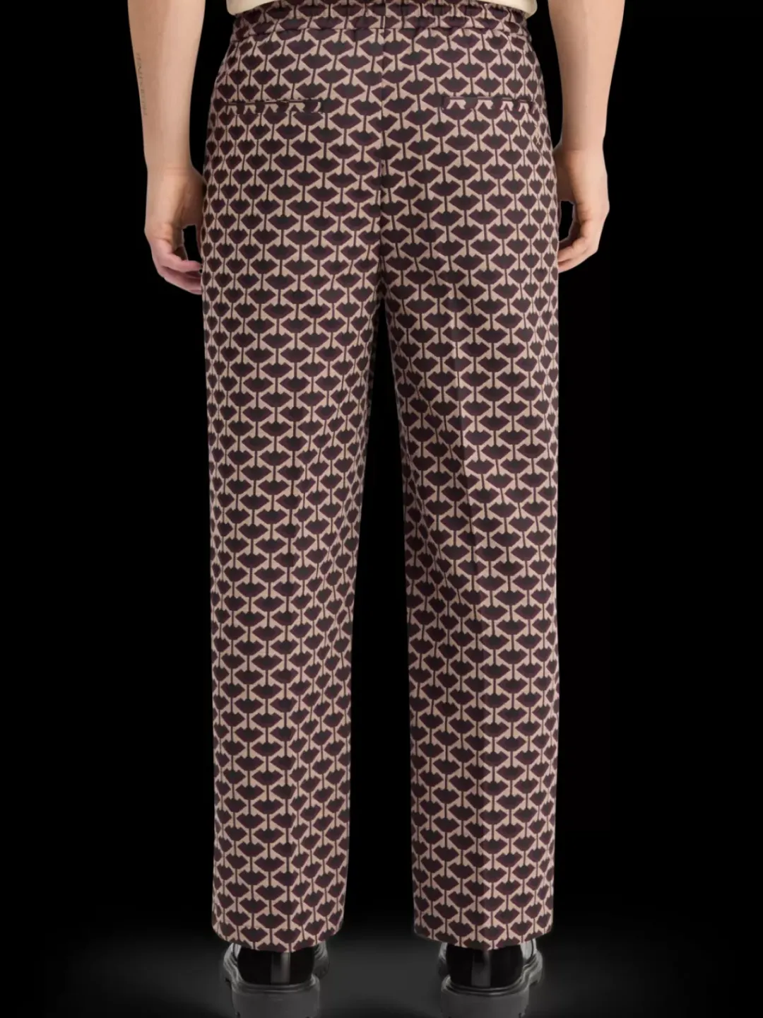 Online Scotch & Soda STRAIGHT FIT JACQUARD JOGGER GeoTulip