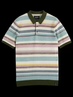 Hot Scotch & Soda Structure knitted polo