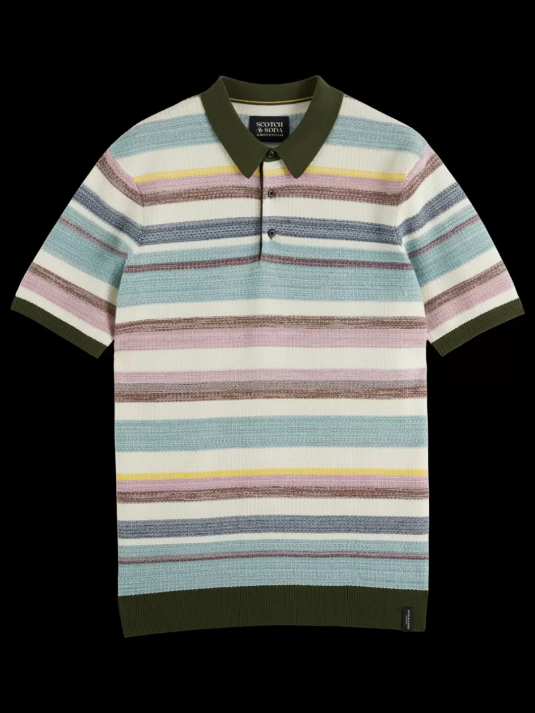 Hot Scotch & Soda Structure knitted polo