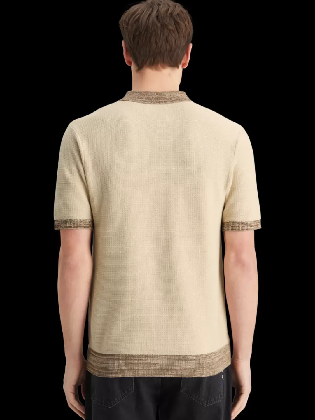 Hot Scotch & Soda Structure knitted polo