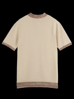 Hot Scotch & Soda Structure knitted polo