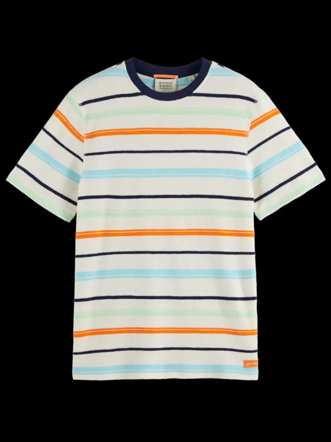 Best Scotch & Soda Structured striped t-shirt MulticolourStripe