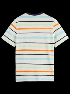 Best Scotch & Soda Structured striped t-shirt MulticolourStripe