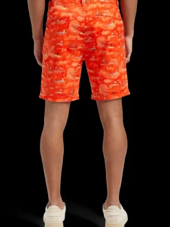 Hot Scotch & Soda Stuart- printed stretch-cotton chino short