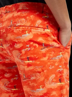 Hot Scotch & Soda Stuart- printed stretch-cotton chino short
