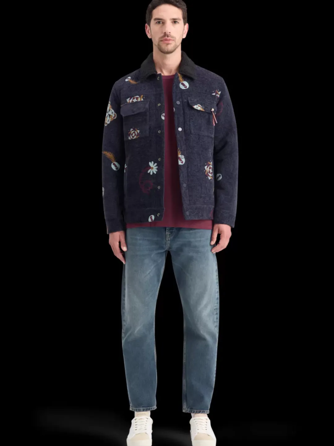 Online Scotch & Soda SWIRL POETRY JACQUARD TRUCKER Night
