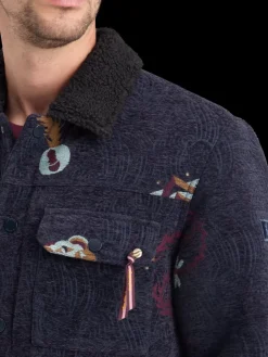 Online Scotch & Soda SWIRL POETRY JACQUARD TRUCKER Night