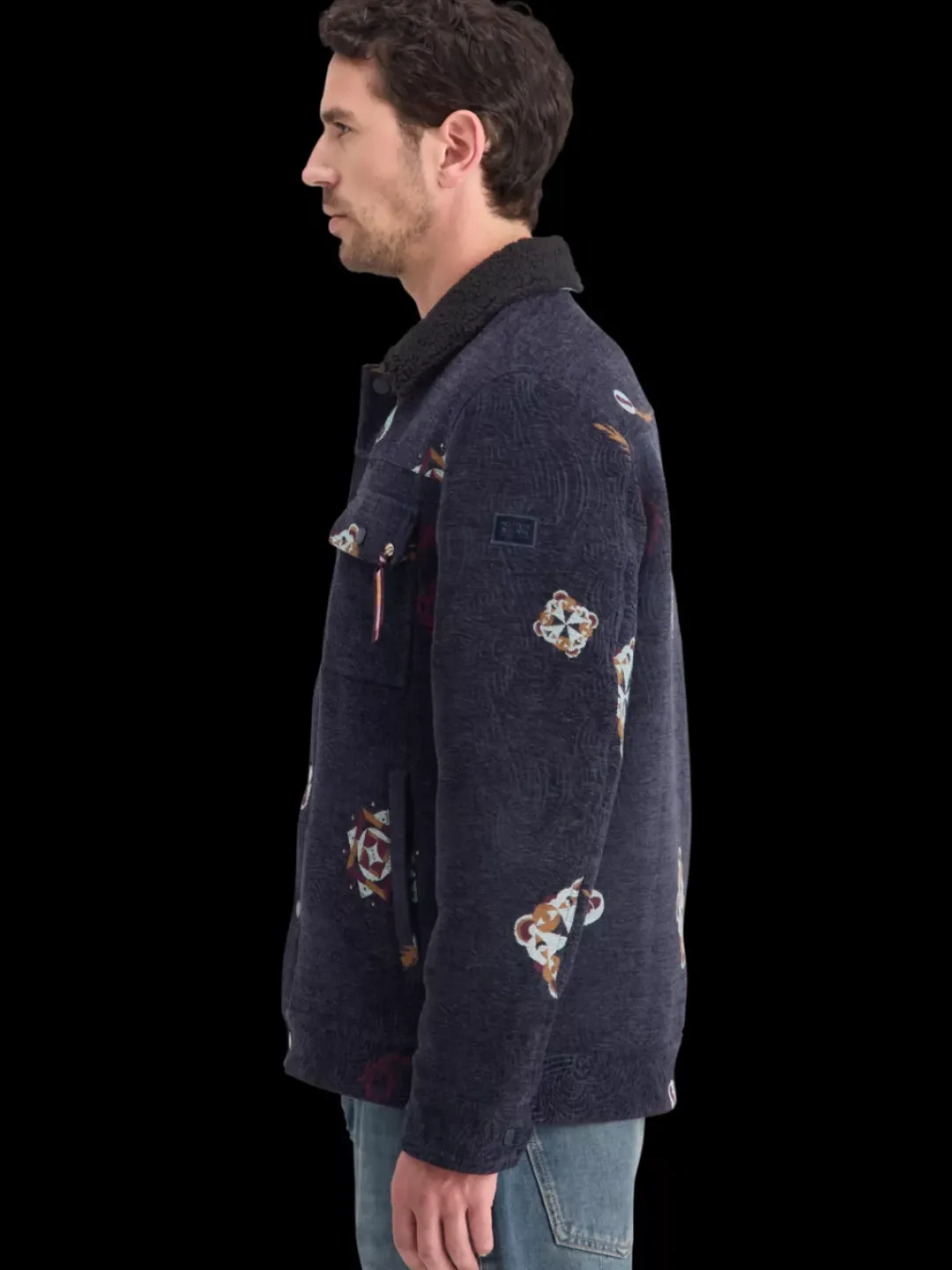 Online Scotch & Soda SWIRL POETRY JACQUARD TRUCKER Night