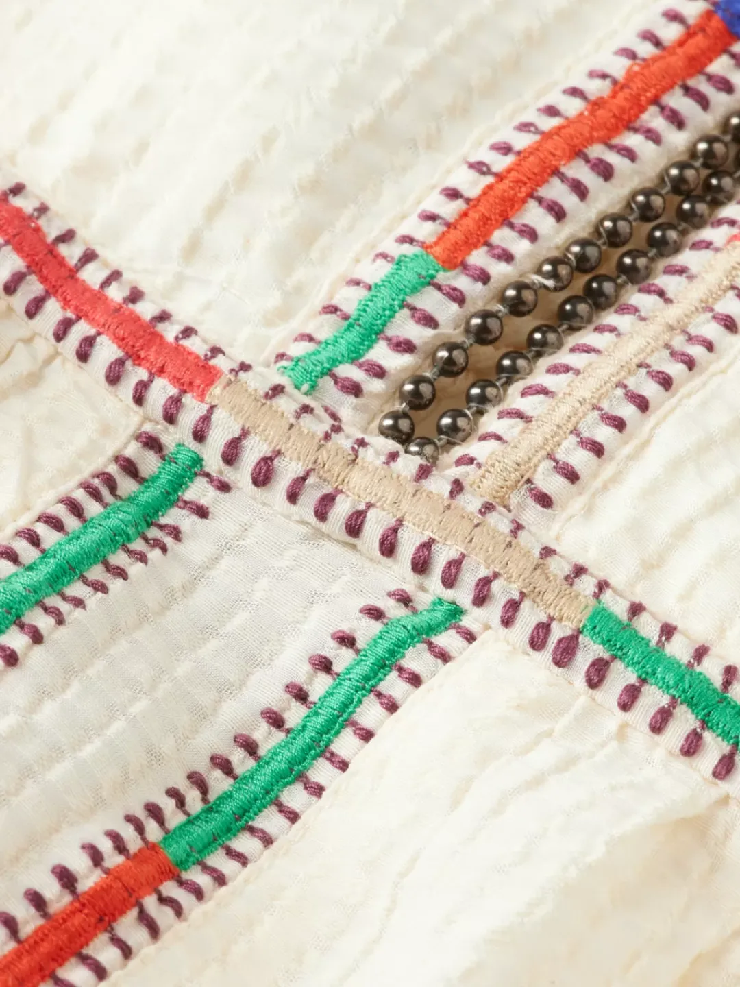 Discount Scotch & Soda TANK TOP WITH COLOURFUL EMBROIDERY SoftIce